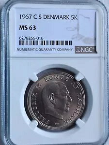 �f���}�[�N 5 �N���[�l 1967 CS NGC MS 63