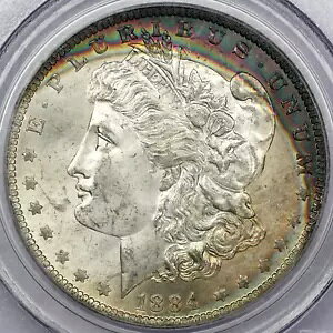 1884-O ���[�K�� �V���o�[ �_���[ - PCGS MS 63 CAC �����X�^�[ �g�[��