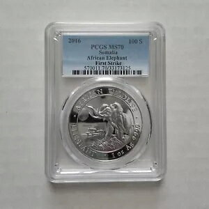 2016 �\�}���A �V���o�[ �A�t���J�]�E PCGS MS70 �t�@�[�X�g �X�g���C�N (1/17)