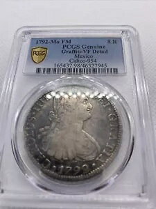 1792 Mo-FM 8 Reales PCGS VF �ڍ� ���L�V�R �L�����R-954 �V���o�[ ���L�V�R �R�C�� #7945