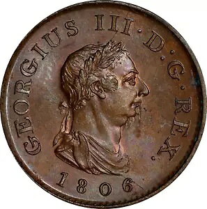 1806�N �C�M���X �W���[�W3�� �J�b�p�[�t�@�[�W���O KM661 PCGS MS64 �u���E��