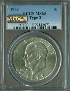 1972 ^Cv 2 AC[n[ h PCGS MS63 PQ MAC X|bgX L[B