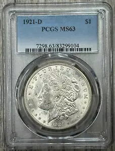 1921 D [K Vo[ _[ 1 h PCGS MS 63AǍDȖ̂ȂZ~L[ fCg