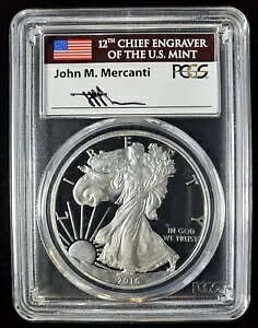 2016 W �v���[�t �V���o�[ �C�[�O�� PCGS PR 70 DCAM �t�@�[�X�g �X�g���C�N ���^�[�h �G�b�W �����ς�