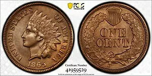 1865 v[ 5 1C CfBA wbh Zg PCGS UNC ڍ Q