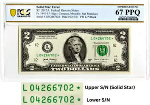 2017A X^[ $2 2 h PCGS O[hWF 67PPQ \bh/tBhX^[ G[ A