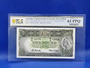ND (1961) �I�[�X�g�����A �s�b�N #34a R34a 1 �|���h���� PCGS ���� ChUnc 63PPQ