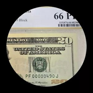 2017 A $20 �A�M������s�� PCGS 66 PPQ �t�@���V�[ �o�[�X�f�[ ���[ �V���A���ԍ� 490