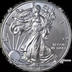 2011 �V���o�[ �A�����J�� �C�[�O�� $1 NGC MS69 25 ���N�L�O���������[�X �u���b�N - �݌�