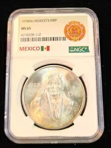 1978 ���L�V�R �V���o�[ 100 �y�\ S100P NGC MS 65 �X�e�� ���X�^�[ �W�F�� BU �O���[�g �g�[�j���O