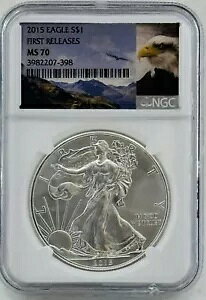 2015 Silver Eagle $1 gTOP POPh gTChP[XɏȋTh NGC: MS70 #C781