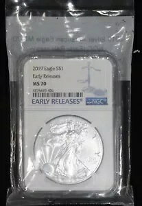 2019 �V���o�[ �C�[�O�� - NGC MS-70 - ���������[�X - �V�[���h TQ3019/UC