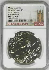 2020 UK ?5 David Bowie Edition3 BU RC NGC MS68 DPL 񃊃[X MUSIC LEGENDS