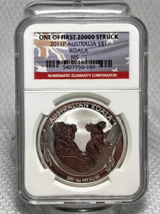 2011P I[XgA 1 h RA NGC MS69 1 IX .999 Vo[