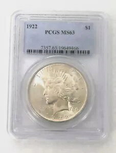 1922 čǕa 90% Vo[ 1 h RCF PCGS MS63 ~ 