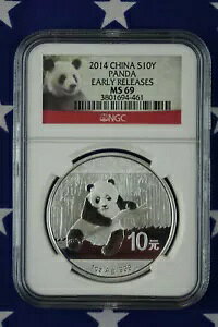 2014 ���� 0.999 �V���o�[�n���p���_ 1 �I���X 10Yn �R�C�� NGC �O���[�h MS 69 #4-461
