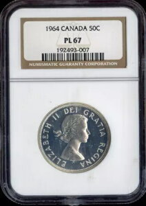 1964 �J�i�_ �V���o�[ 50 �Z���g NGC PL67 - �i��