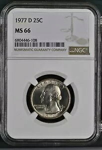 1977 D Vg NH[^[ NGC MS66 - 25c BU MS 66 O[h 57 A 22 ̂