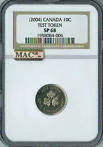 2004 �J�i�_ �e�X�g �g�[�N�� 10 �Z���g NGC SP68 PQ 2 �Ԗڂɍō����� MAC �X�|�b�g���X�B