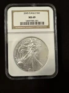 2005 MS 69 �A�����J�� �V���o�[ �C�[�O�� 1 �I���X NGC �O���[�h�F��{���̃X���u