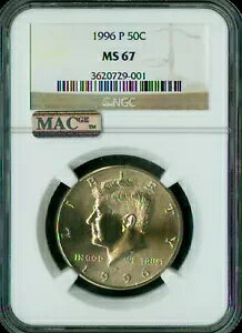 1996 P KENNEDY n[t_[ NGC MS67 PQ 2ND FINEST REGISTRY MAC X|bgX *