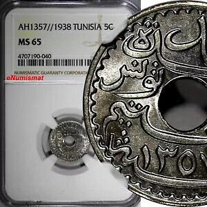 �`���j�W�A �j�b�P���u�����Y AH1357 1938 5 �T���^�C�� NGC MS65 KM# 258 (040)