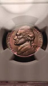 1956 D ジェファーソン ニッケル 5C NGC MS66 非常に魅力的なトーニング 2407