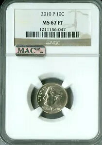 2010 �v���[�Y�x���g �_�C�� NGC MS67 FT 2 �ԖڂɗD�ꂽ�r�W�l�X �X�g���C�N MAC �X�|�b�g���X *