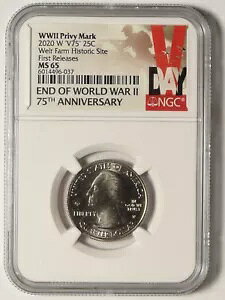 2020-W -V75- Vg NH[^[ NGC MS-65 EBA t@[jՂ̍ŏ̃[X