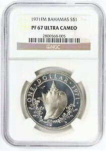 1971 FM �o�n�} �v���[�t �V���o�[ �_���[ NGC PF67 �E���g�� �J���I $1 �����L