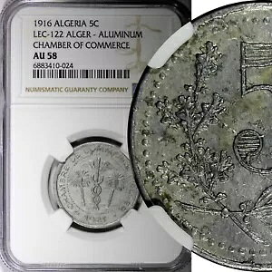 AWFA 1921 5 T^CHc NGC AU58 KM# TnA1 (24)