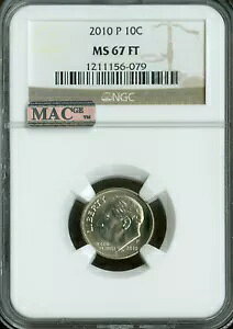 2010 �v���[�Y�x���g �_�C�� NGC MS67 FT PQ 2 �ԖڂɗD�ꂽ�r�W�l�X �X�g���C�N MAC �X�|�b�g���X�B