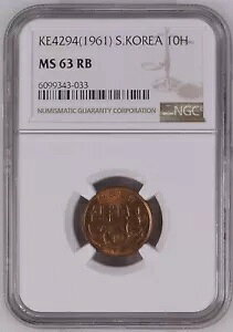 KE4294 1961 ؍ 10 t@ - NGC MS 63 RB