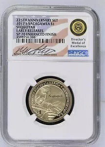 2017-S �T�J�K�E�B�A �Z�R�C�A 225th Ann�B�Z�b�g $1 NGC SP 70 �G���n���X�h �t�B�j�b�V�� M.�X�^���f�B�b�V��