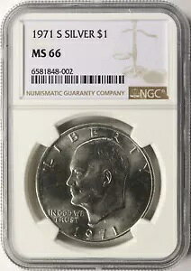 1971-S Vo[ AC[n[ h 1 h NGC MS66 IKE
