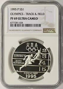 1995-P IsbN - ㋣ZLOh $1 NGC PF69 Eg JI