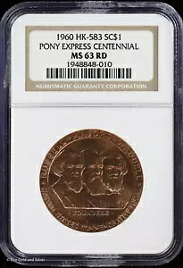 1960 HK-583  $1 |j[ GNXvX ZejA NGC MS 63 RD