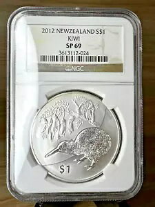 2012 j[W[h Vo[ $1 .999 Vo[ RC LEC NGC SP 69