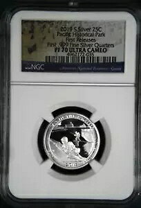 2019 �X�e�[�c �N�H�[�^�[ NGC PF-70 �E���g�� �J���I �p�V�t�B�b�N �q�X�g���J�� Pk-FR 1st .999 Fine