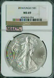 2014 Vo[ C[O 1 IX $1 NGC MAC MS69 PQ ōWXg[ MAC X|bgX *