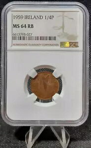 1959 �A�C�������h �t�@�[�V���O 1/4d / 1/4 �t�B���M�� 192K ���� NGC MS64 RB