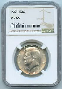USA AJ n[t_[ Vo[ J.F PlfB 1965 NGC Ms 65 N° 2