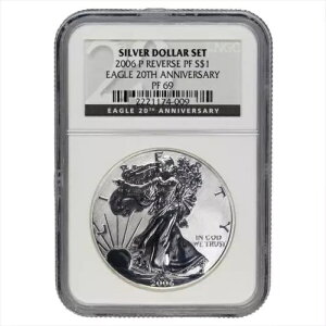 2006 �V���o�[ �A�����J�� �C�[�O���A$1 NGC REV PF 69 �C�[�O�� 20 ���N�L�O