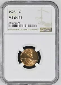 1925 P �����J�[�� �E�B�[�g �Z���g �y�j�[ NGC MS-64 RB -021