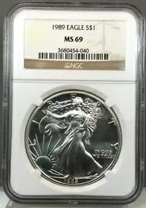 1989 $1 AJ Vo[ C[O NGC MS69 ~ 1IX