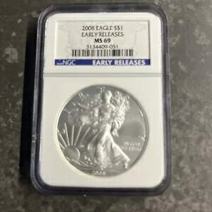 BCG 2008 �A�����J�� �V���o�[ �C�[�O�� ���������[�X ���x�� NGC MS 69 �u���[���x�� �r���[�e�B�[