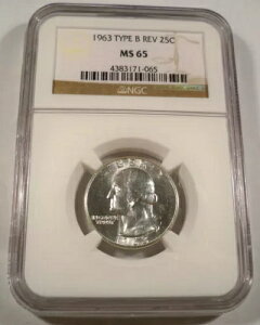 1963 ^Cv B o[X NGC MS65 Vg NH[^[ 25c MS 65