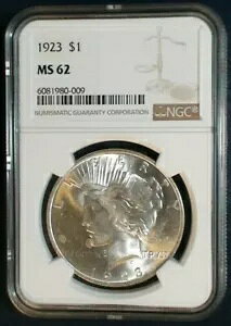 1923Ns[XVo[h1hd݁B NGC O[h: MS 62BNGC ؖ: 6081980-009