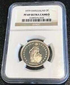 NGC PF 69 �E���g�� �J���I 1979 �X�C�X 2 �t���� �R�C��-SEP275