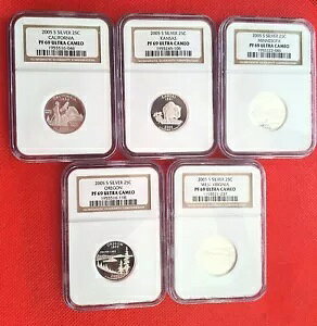 (5) 2005-S 25C STATE QUARTERS �E���g�� �J���I �Z�b�g NGC PF69 ���b�g
